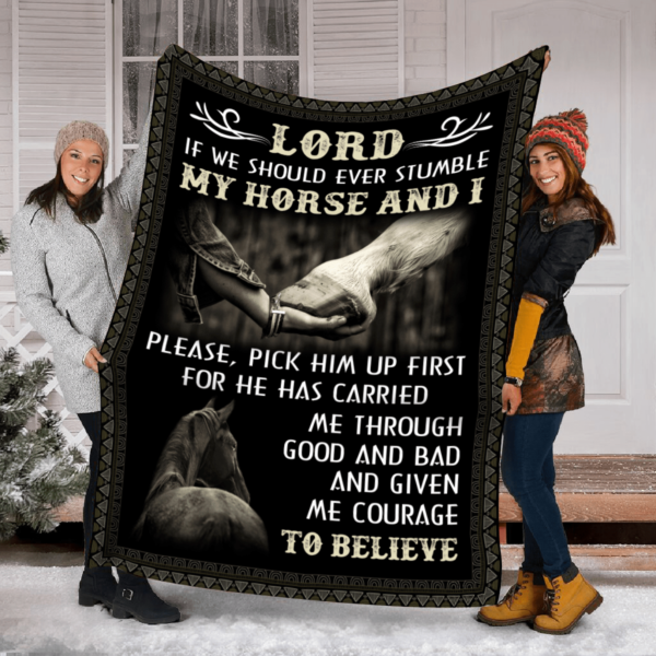 Horse quotes Fleece Blanket Sherpa Blanket