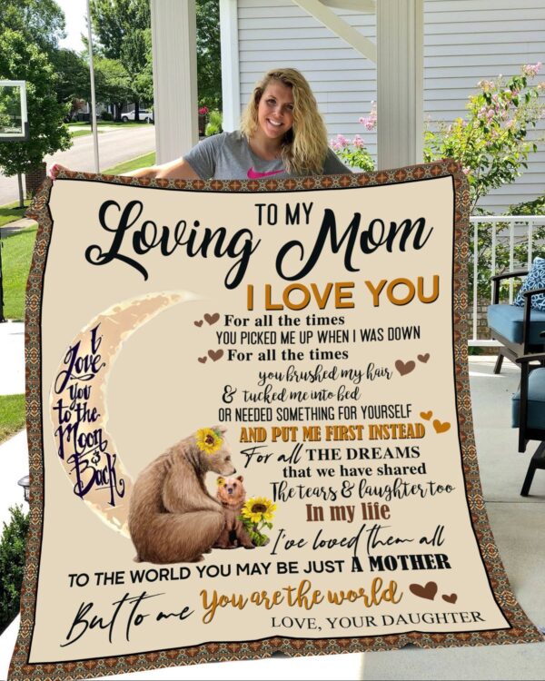 To My Mom Fleece Blanket Sherpa Blanket