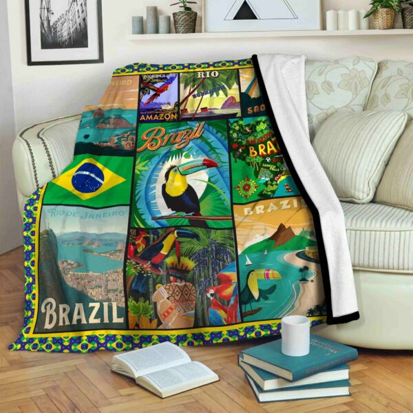 Brazil Fleece Blanket Sherpa Blanket