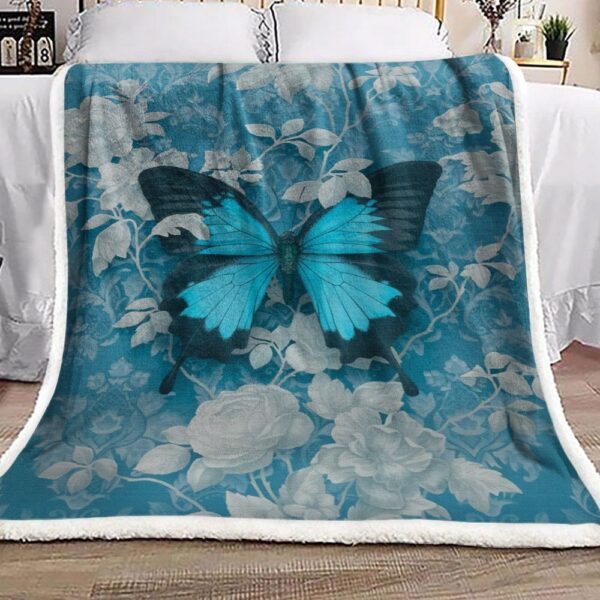 Butterfly Fleece Blanket Sherpa Blanket