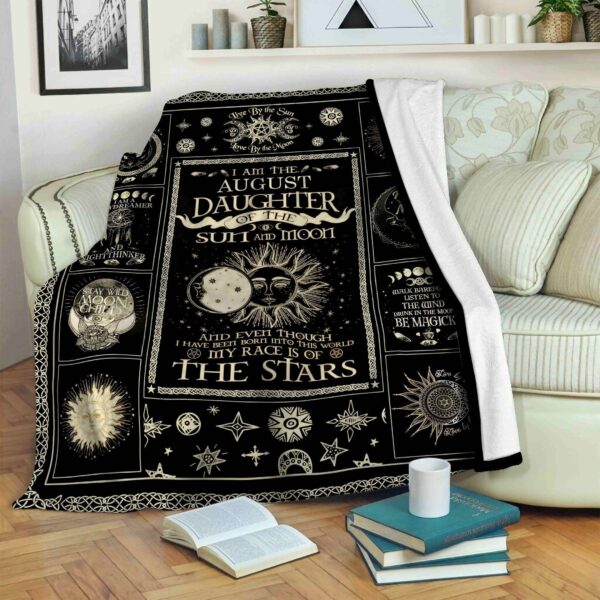 Sun And Moon Fleece Blanket Sherpa Blanket