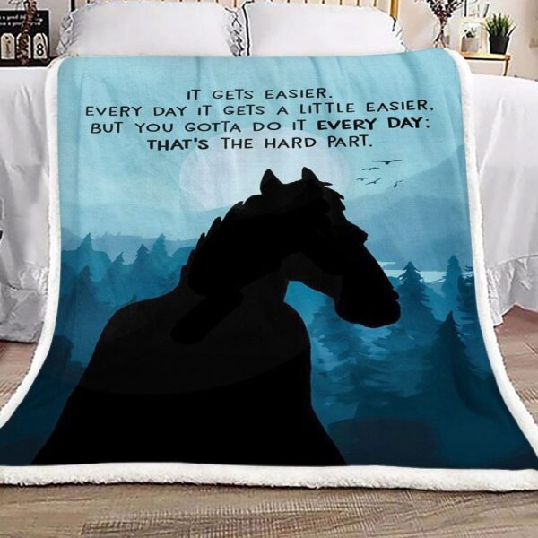 Horse Fleece Blanket Sherpa Blanket