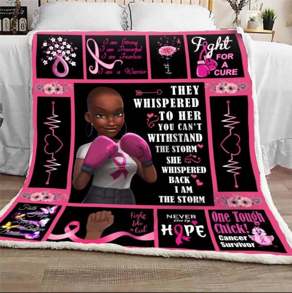 Fight For A Cure Fleece Blanket Sherpa Blanket