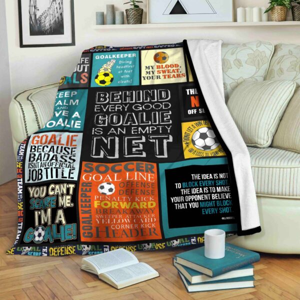 Soccer Fleece Blanket Sherpa Blanket