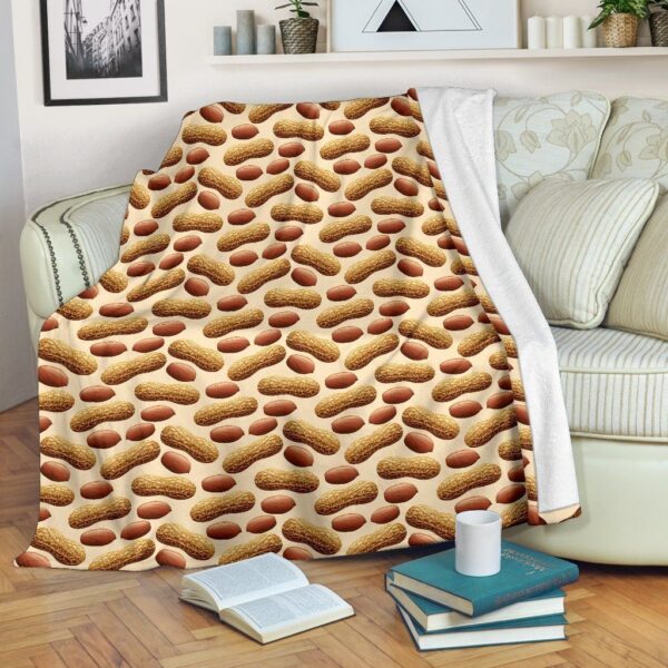 Peanut Pattern Fleece Blanket Sherpa Blanket