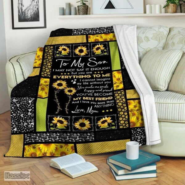 Sunflower Fleece Blanket Sherpa Blanket