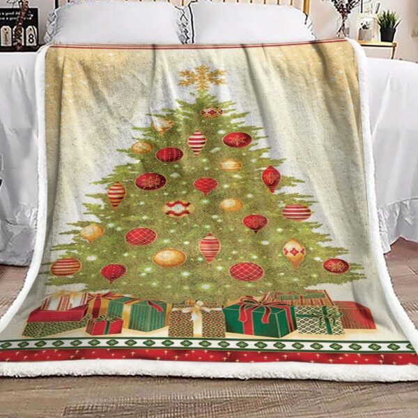 Christmas Tree Fleece Blanket Sherpa Blanket