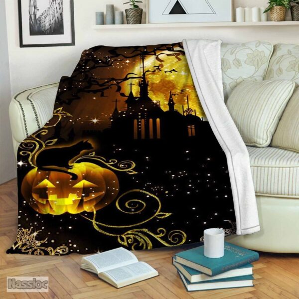 Halloween Fleece Blanket Sherpa Blanket