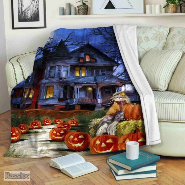 Halloween Fleece Blanket Sherpa Blanket