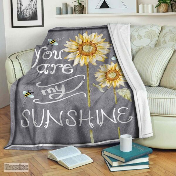 Sunflower Fleece Blanket Sherpa Blanket