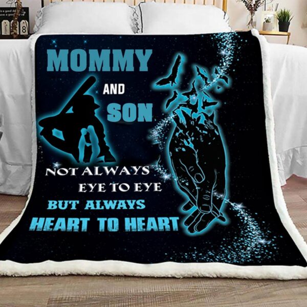 Family Mommy And Son Fleece Blanket Sherpa Blanket