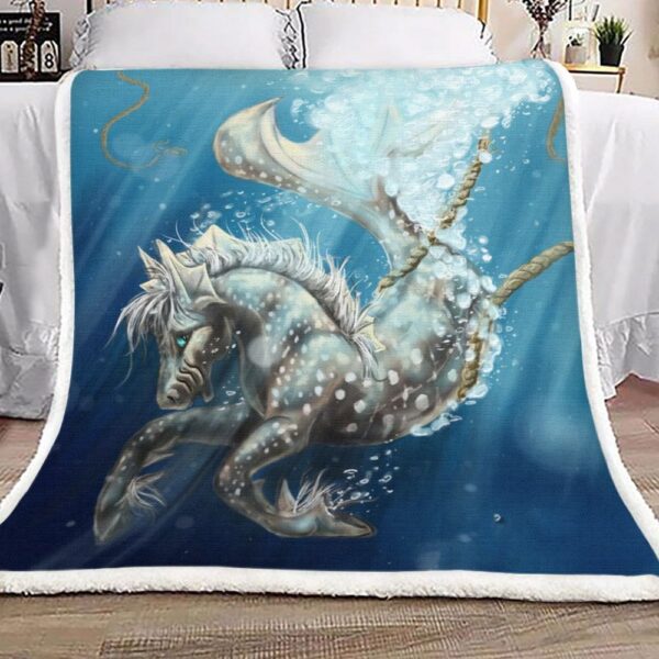 Seahorse Fleece Blanket Sherpa Blanket