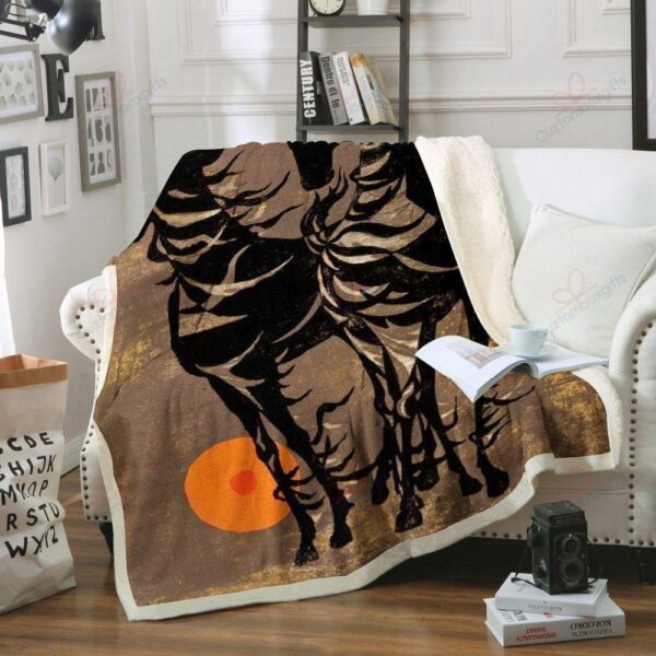 Horse Fleece Blanket Sherpa Blanket