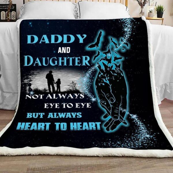 Daddy And Daughter Fleece Blanket Sherpa Blanket