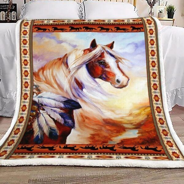 Horse Spirit Fleece Blanket Sherpa Blanket