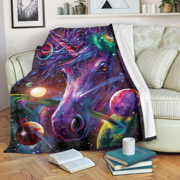 Horse Fleece Blanket Sherpa Blanket