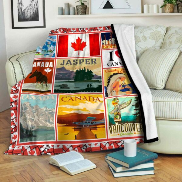 Canada Fleece Blanket Sherpa Blanket