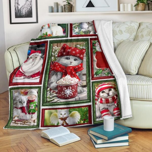 Cat Fleece Blanket Sherpa Blanket