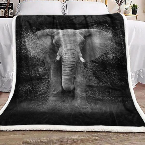 Elephant Fleece Blanket Sherpa Blanket