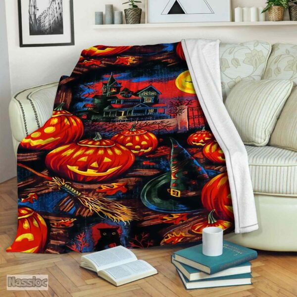 Halloween Fleece Blanket Sherpa Blanket