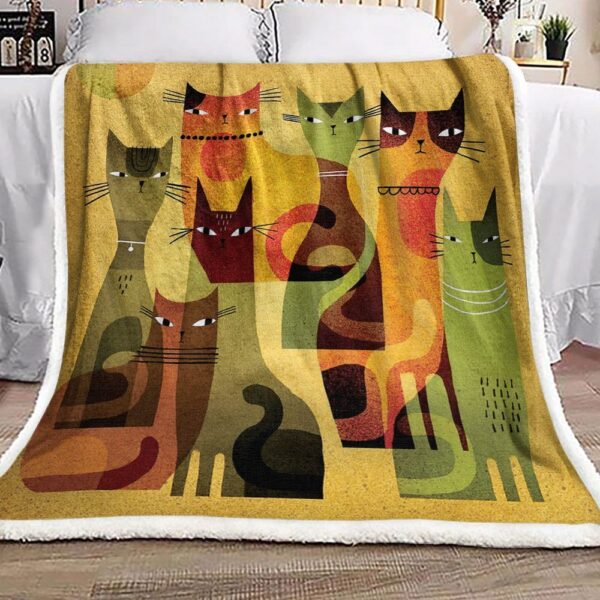 Cat Fleece Blanket Sherpa Blanket