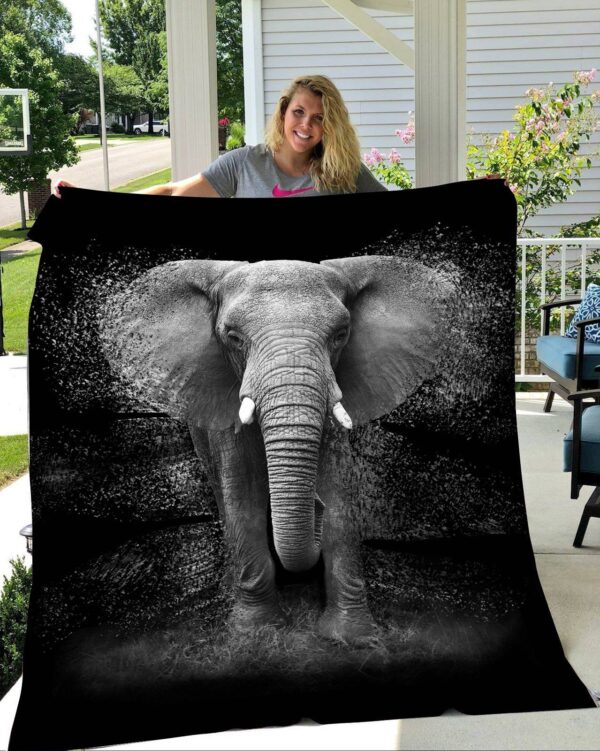 Elephant Fleece Blanket Sherpa Blanket