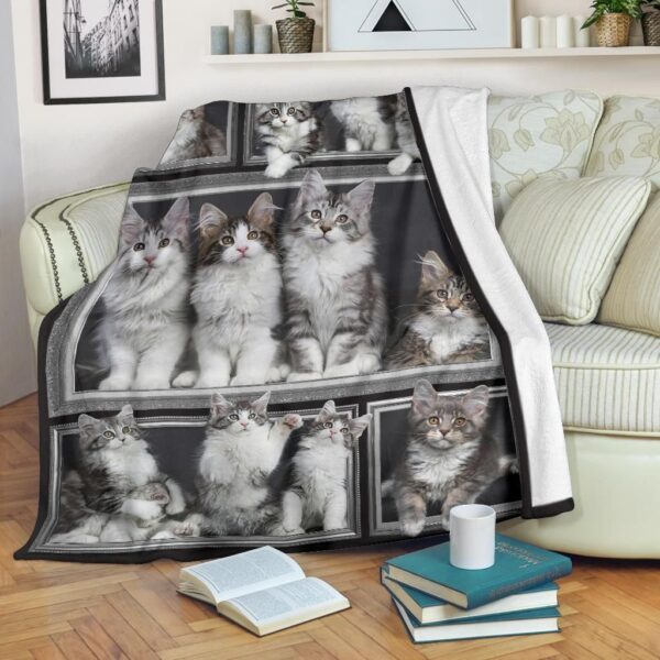 Cat Fleece Blanket Sherpa Blanket