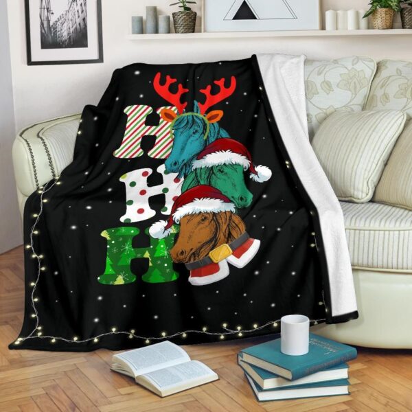Horse Fleece Blanket Sherpa Blanket