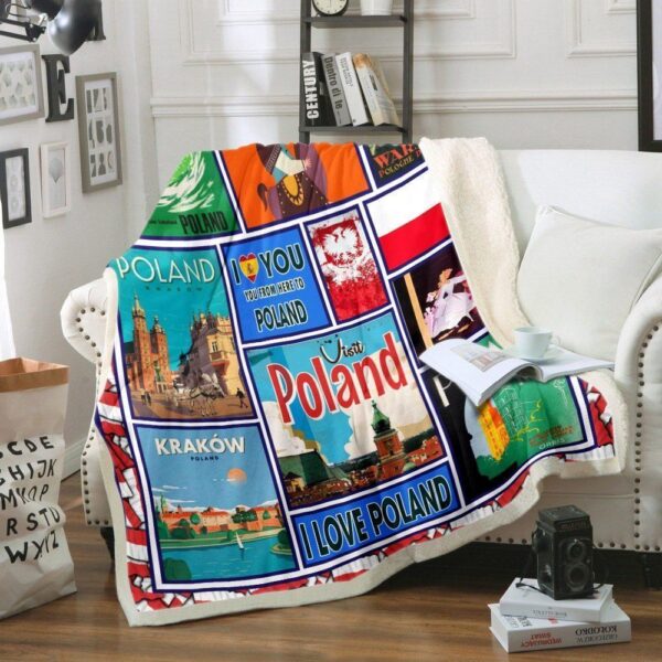 Poland Fleece Blanket Sherpa Blanket