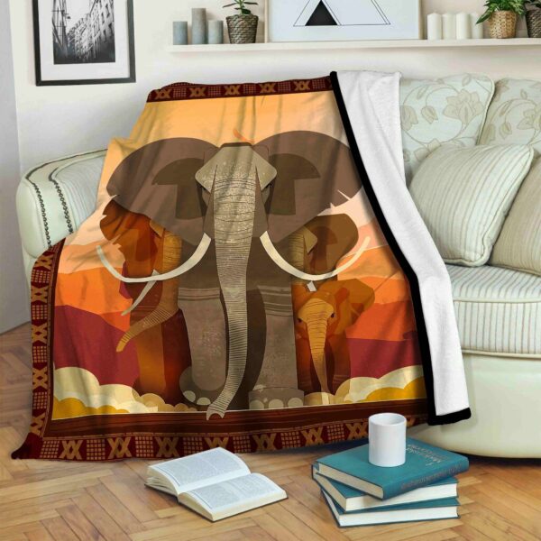 Elephan Fleece Blanket Sherpa Blanket