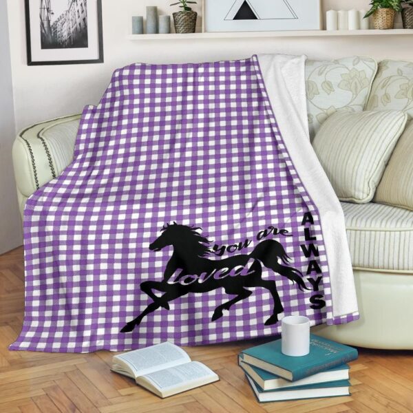 Horse Fleece Blanket Sherpa Blanket