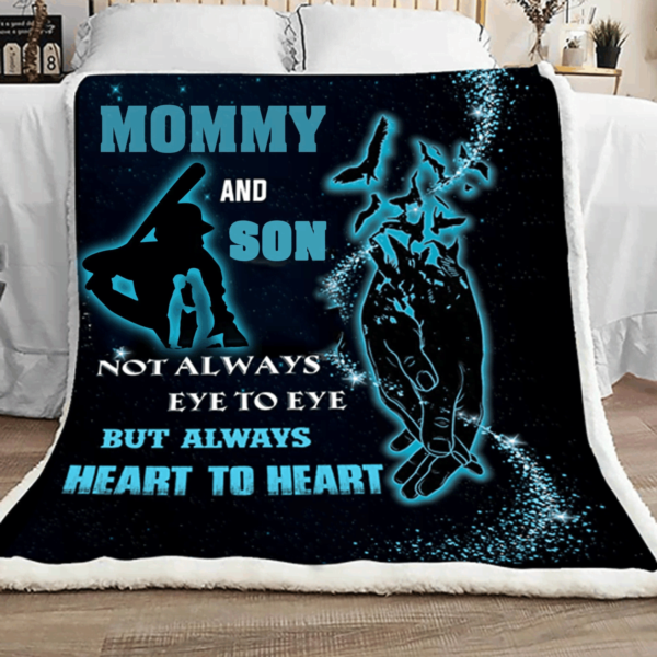 Mommy And Son Fleece Blanket Sherpa Blanket