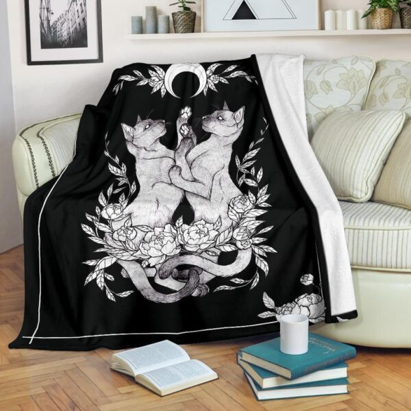 Cat Fleece Blanket Sherpa Blanket