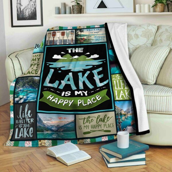 Lake Fleece Blanket Sherpa Blanket