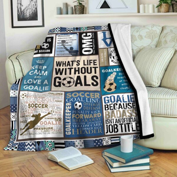 Soccer Fleece Blanket Sherpa Blanket