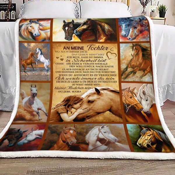 Im Always With You Horse Fleece Blanket Sherpa Blanket
