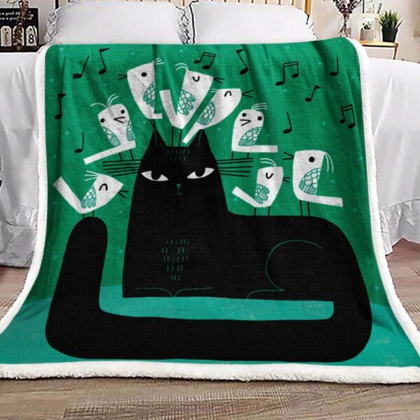 Cat Fleece Blanket Sherpa Blanket