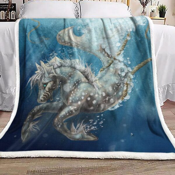 Seahorse Fleece Blanket Sherpa Blanket