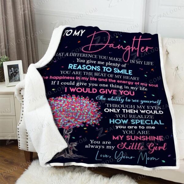 To My Daughter How Special You Are To Me Fleece Blanket Sherpa Blanket