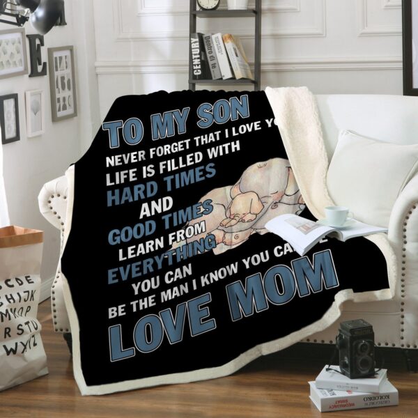 Elephant Never Forget Fleece Blanket Sherpa Blanket