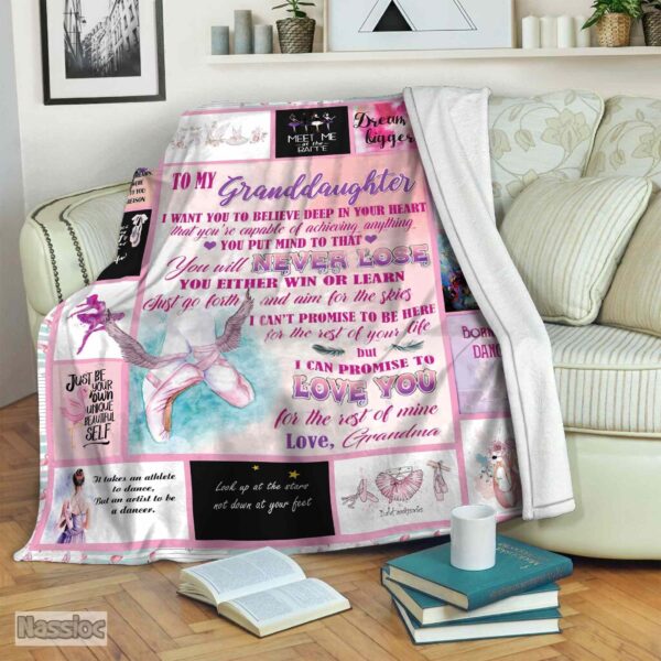 Grandma Ballet Fleece Blanket Sherpa Blanket