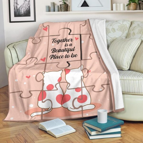 Cat Fleece Blanket Sherpa Blanket