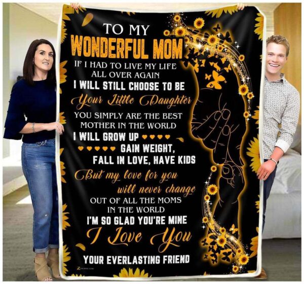 To My Mom Fleece Blanket Sherpa Blanket