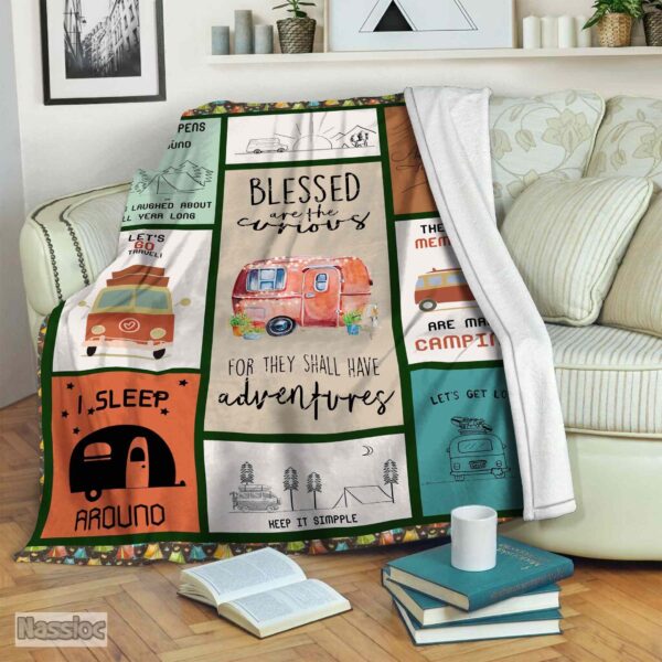 Camping Fleece Blanket Sherpa Blanket