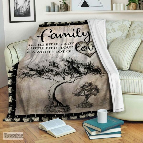Family Tree Of Life Fleece Blanket Sherpa Blanket