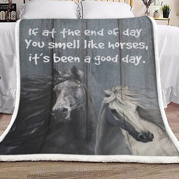 Horse Fleece Blanket Sherpa Blanket