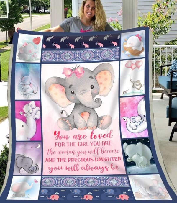 Elephant Fleece Blanket Sherpa Blanket