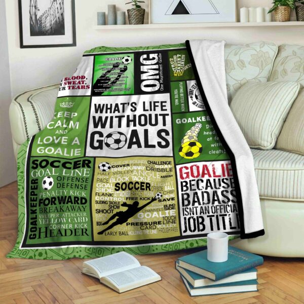 Soccer Fleece Blanket Sherpa Blanket