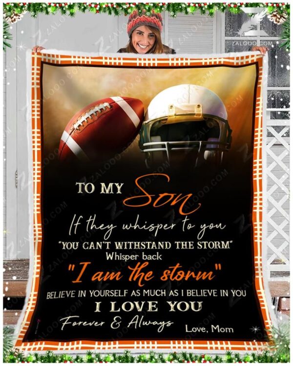 To My Son From Mom Fleece Blanket Sherpa Blanket