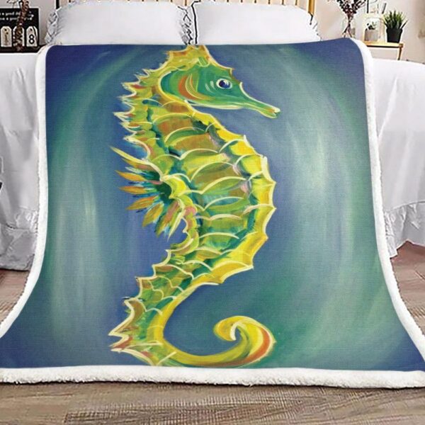 Seahorse Fleece Blanket Sherpa Blanket